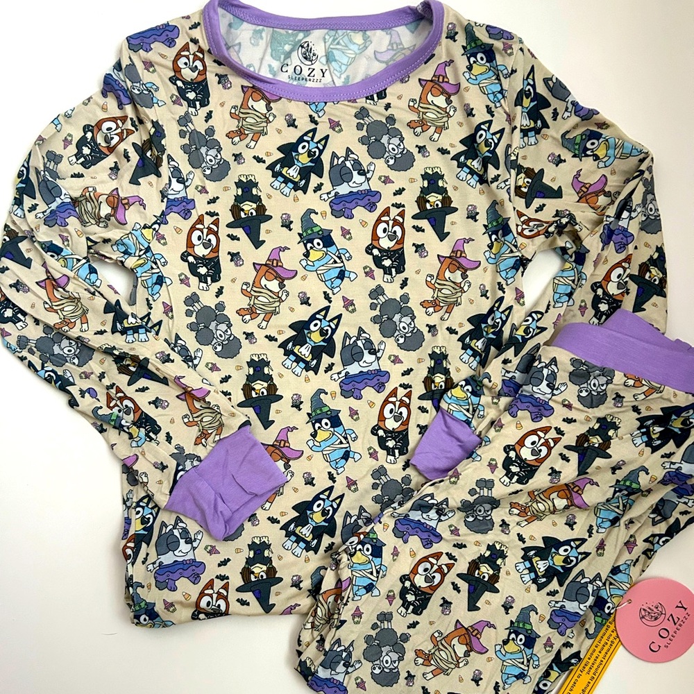 Bluey Halloween bamboo pajama set